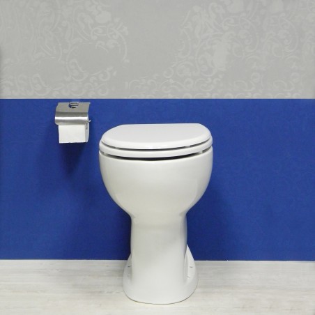 Toilette surélevée blanche accessible aux seniors sans siège - Confort et accessibilité