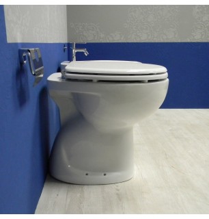 WC surélevé senior blanc - Siège non inclus | BuyBath