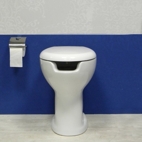 WC handicapé blanc à ouverture frontale - Siège exclu