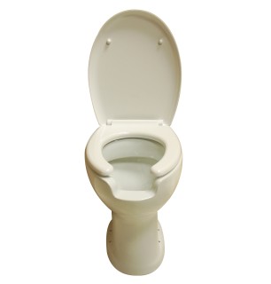 WC pour handicapés à ouverture frontale - Blanc, sans siège