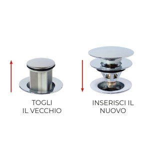 Capuchon universel click clack avec joints de rechange