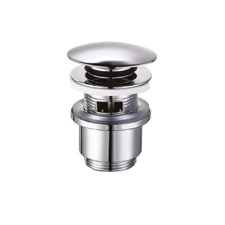 Vidange basse ronde click clack pour céramique - Vidange de lavabo