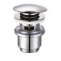 Vidange basse ronde click clack pour céramique - Vidange de lavabo Vidange basse ronde click clack pour céramique - Vidange de lavabo