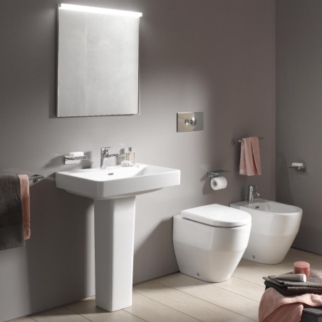 WC suspendu sans rebord en céramique blanche 36x52 cm - Lua | Laufen
