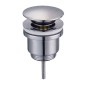 Vidage universel rond click clack pour lavabo et bidet Vidage universel rond click clack pour lavabo et bidet
