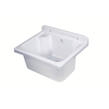 Porte-savon mural en polypropylène blanc 42x34x21 | BuyBath
