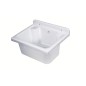 Barre murale en polypropylène blanc avec porte-savon 42x34x21 cm Barre murale en polypropylène blanc avec porte-savon 42x34x21 cm