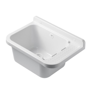 Support mural en polypropylène 60x34x21 avec porte-savon - BuyBath