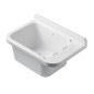 Barre murale en polypropylène blanc avec porte-savon 60x34x21 cm Barre murale en polypropylène blanc avec porte-savon 60x34x21 cm