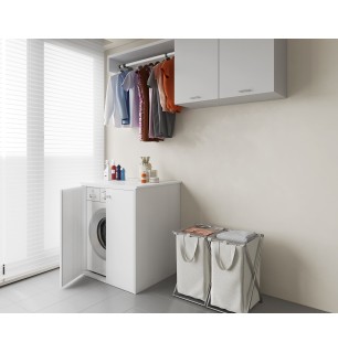 Armoire étanche pour lave-linge XXL - Portes magnétiques | BuyBath