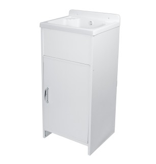 Lavabo extérieur peu encombrant avec baignoire et bonde 42x34 - BuyBath