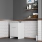 Lavabo en PVC blanc avec bonde autonettoyante et vidange 60x50x85H cm Lavabo en PVC blanc avec bonde autonettoyante et vidange 60x50x85H cm