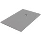 Receveur de douche en résine couleur ciment 70x150 cm avec grille et bonde - Showey Receveur de douche en résine couleur ciment 70x150 cm avec grille et bonde - Showey