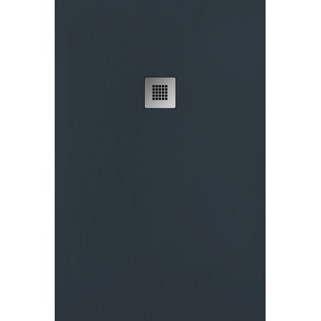 Receveur de douche en résine graphite 70x90 cm avec grille et bonde - Showey