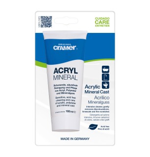 Nettoyant acrylique Cramer pour marbre minéral et acrylique - 100 ml