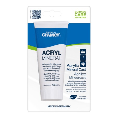 Nettoyant acrylique Cramer pour marbre minéral et acrylique - 100 ml
