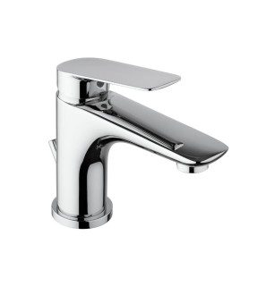 Lago Mélangeur lavabo - Piralla, laiton chromé avec vidage