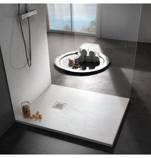 Receveur de douche Basic effet pierre - Dimensions : 140x80 cm