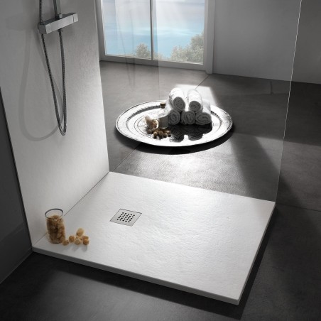 Receveur de douche Basic effet pierre - Dimensions : 140x80 cm