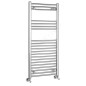 Radiateur sèche-serviettes de salle de bains 112x50 cm chromé avec raccords standard - Aly Radiateur sèche-serviettes de salle de bains 112x50 cm chromé avec raccords standard - Aly