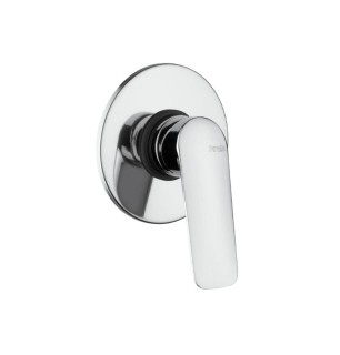Mitigeur douche encastré Lago - Piralla, laiton chromé Ø116 mm