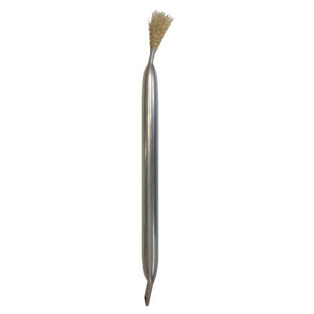 Brosse et grattoir pour braseros de poêles à pellets
