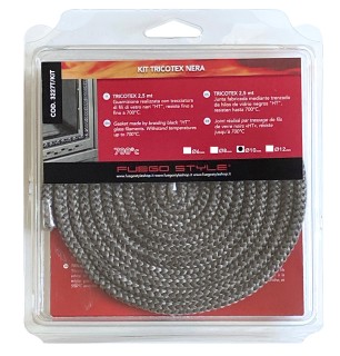 Tricotex Black 10 mm joint pour poêles et cheminées - BuyBath