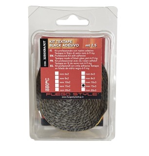 Textape Noir 10x2 mm joint adhésif pour poêles - BuyBath