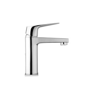 Mélangeur lavabo laiton chromé avec vidage - Iceberg | Piralla