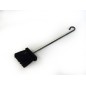 Balai en fer forgé avec poils en nylon - Pour poêle et cheminée Balai en fer forgé avec poils en nylon - Pour poêle et cheminée