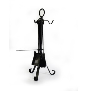 Support d'accessoires de cheminée avec anneau - Stable Iron | BuyBath