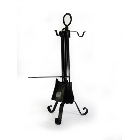 Support d'accessoires de cheminée avec anneau - Stable Iron | BuyBath