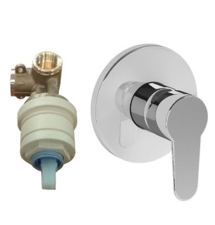 Mitigeur de douche encastré et mural Win S