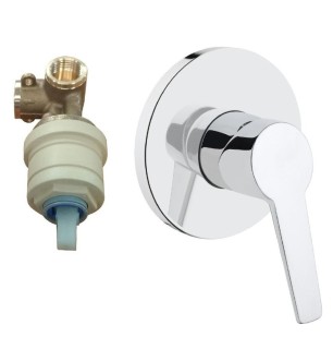 Mitigeur de douche encastré et mural Solid S