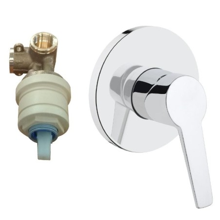 Mitigeur de douche encastré et mural Solid S