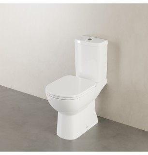 WC sur pied monobloc en céramique 36,5x66,5 cm - Gemma 2 | Ceramica Dolomite