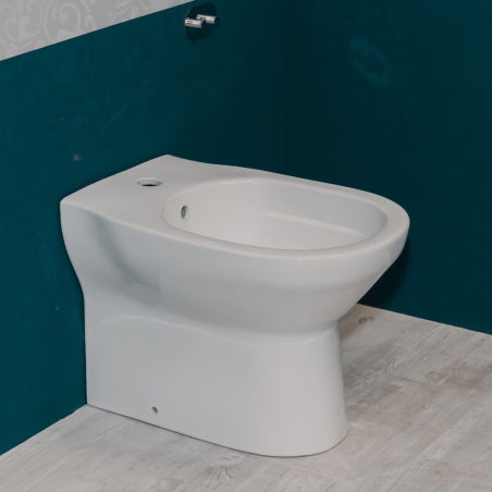 Bidet flush blanc Conny - Elégant et compact en céramique | BuyBath
