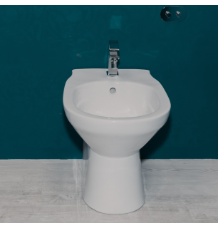 Bidet mural en céramique blanc - Conny
