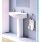 Lavabo en céramique blanche 55 cm - Conny Lavabo en céramique blanche 55 cm - Conny