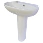 Lavabo en céramique blanche 55 cm - Conny Lavabo en céramique blanche 55 cm - Conny
