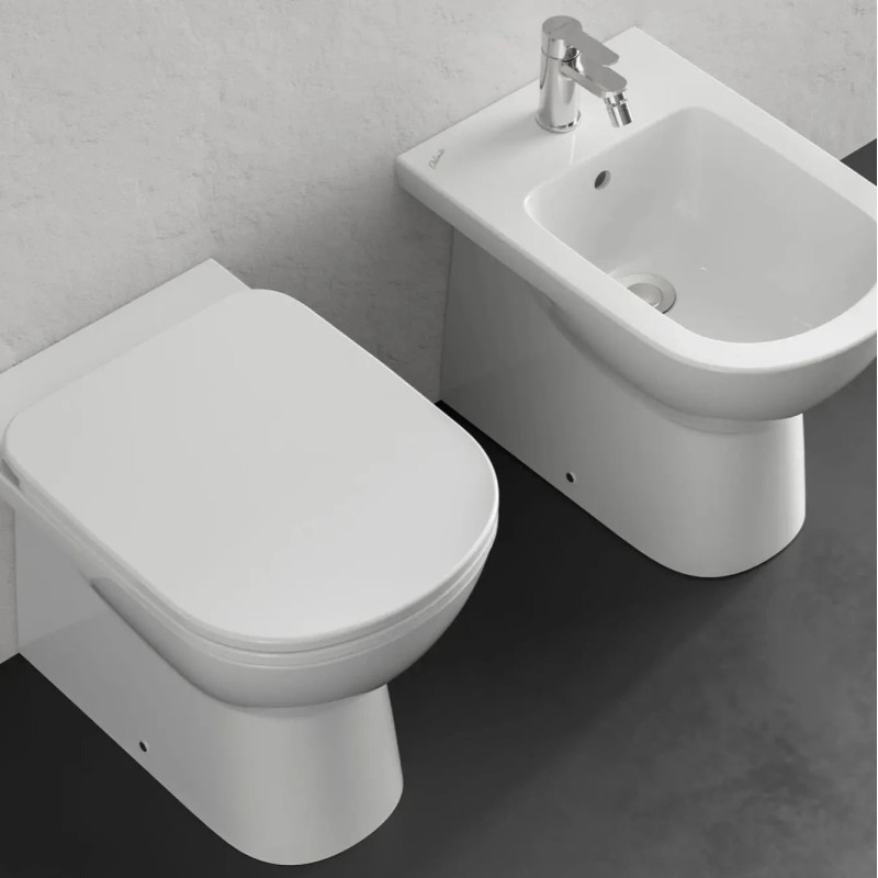 Paire de sanitaires en céramique encastrés - WC + Bidet - Gemma 2 | Ceramica Dolomite Paire de sanitaires en céramique encastrés - WC + Bidet - Gemma 2 | Ceramica Dolomite