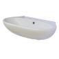 Lavabo en céramique blanche 55 cm - Conny Lavabo en céramique blanche 55 cm - Conny