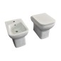 Paire de sanitaires en céramique affleurante en blanc - Piccolo | Gravena Paire de sanitaires en céramique affleurante en blanc - Piccolo | Gravena