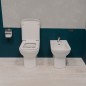 Paire de sanitaires en céramique affleurante en blanc - Piccolo | Gravena Paire de sanitaires en céramique affleurante en blanc - Piccolo | Gravena