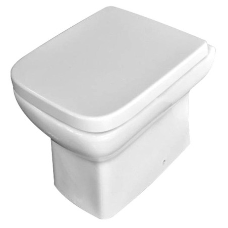 WC encastré en céramique sans rebord blanc - Piccolo | Gravena