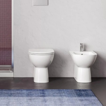 Paire de sanitaires en céramique encastrés - WC + Bidet - Gemma 2 | Ceramica Dolomite