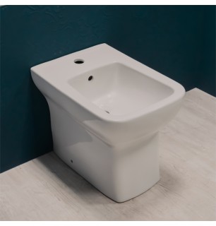 Bidet mural Small blanc - Mélangeur non inclus | BuyBath