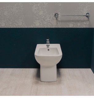 Bidet mural Small blanc - Mélangeur non inclus | BuyBath