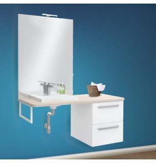 Armoire complète avec plateau en chêne