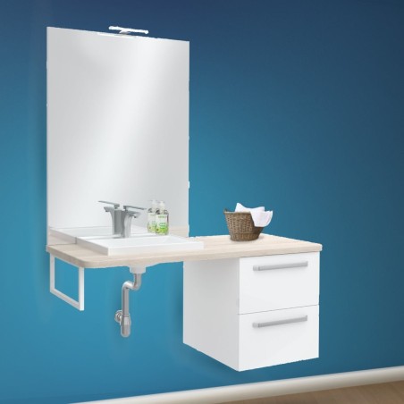 Armoire complète avec plateau en chêne